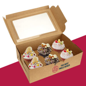 Custom Kraft Cupcake Boxes