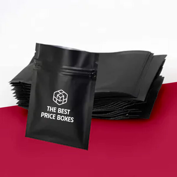 Custom Printed Black Mylar Bags No Minimum