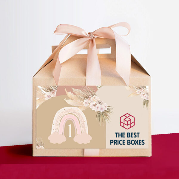 Custom Printed Gift Gable Boxes no minimum
