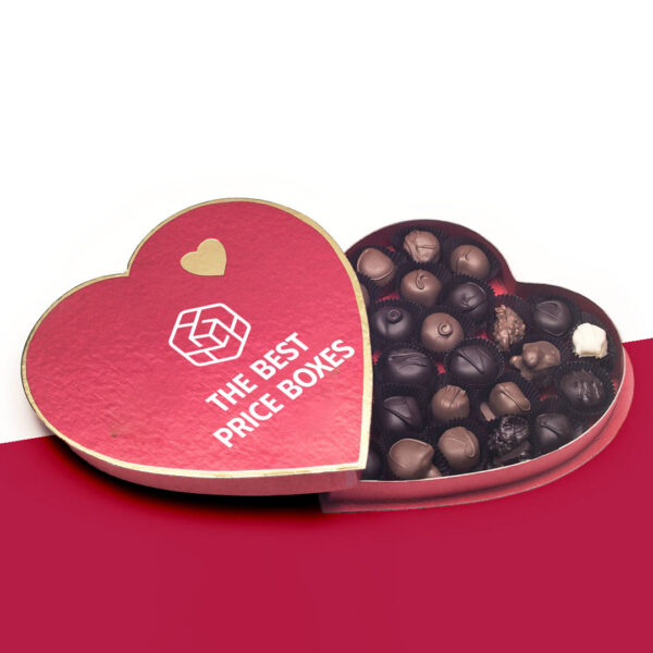 Custom Valentines Chocolate Heart Boxes
