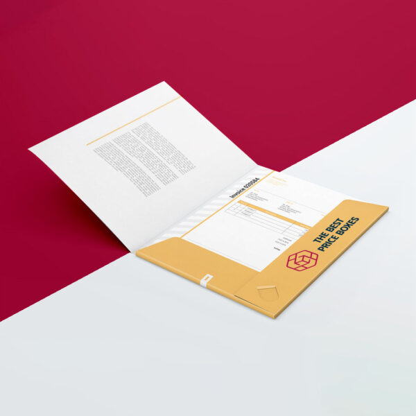 Custom presentation folders with pockets