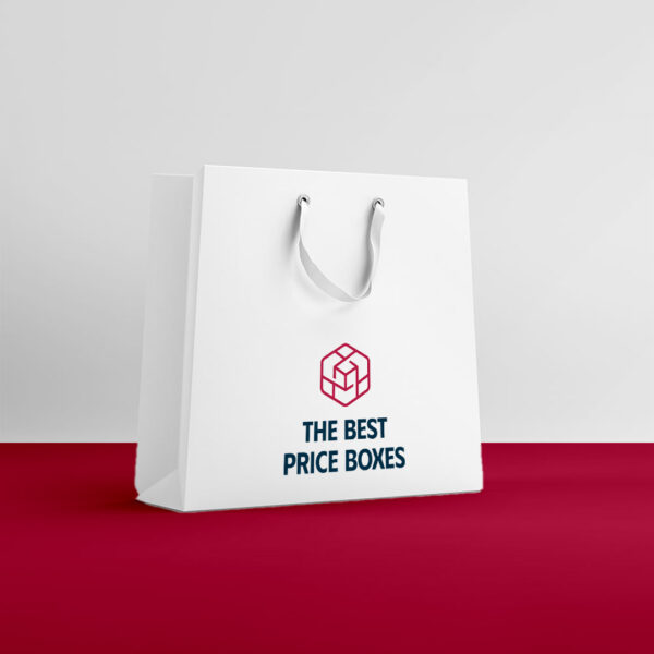Custom printed White Paper Bags