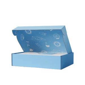 blue mailer boxes
