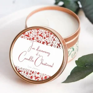 christmas candle stickers