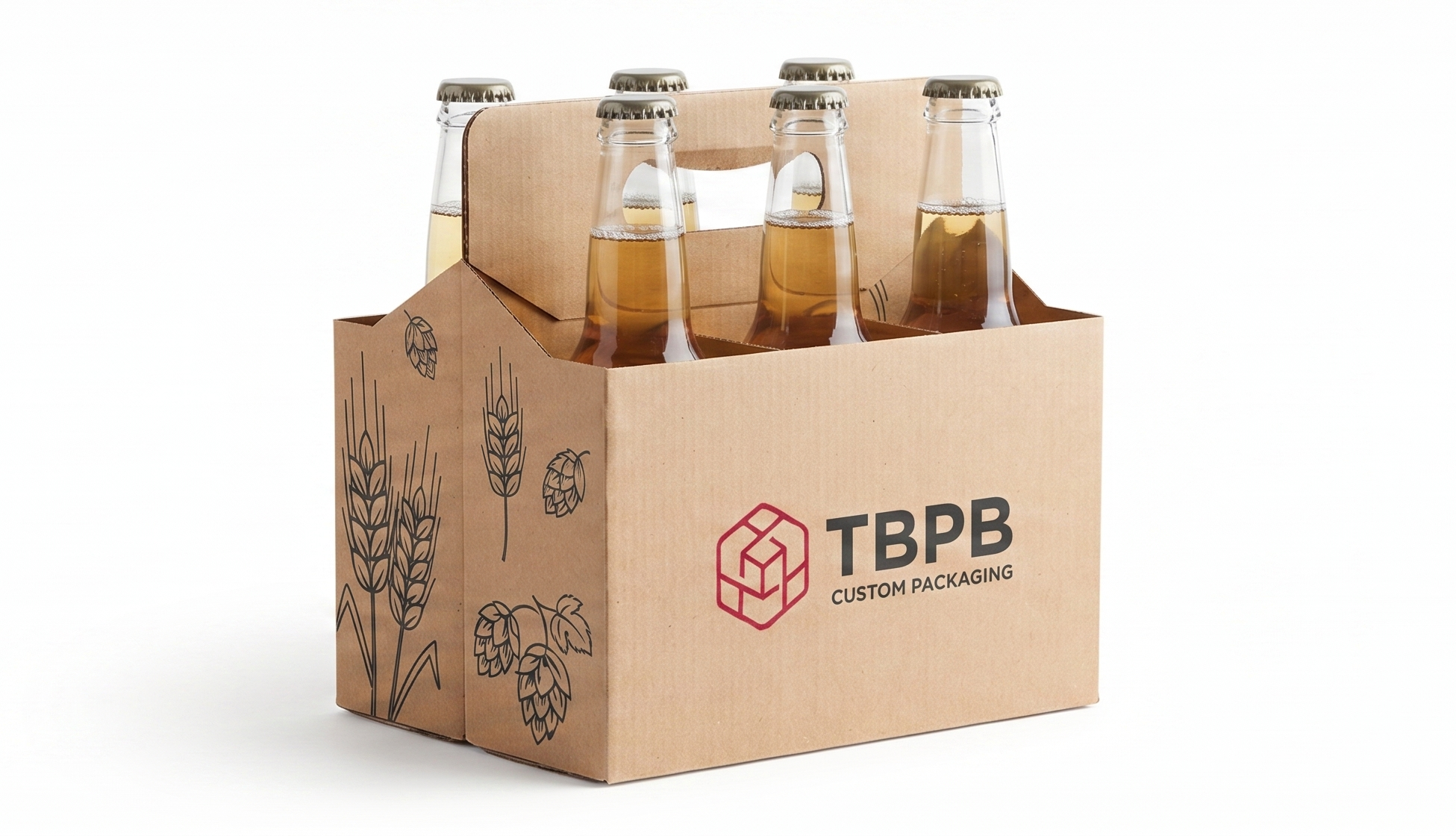 Custom six pack bottle carrier