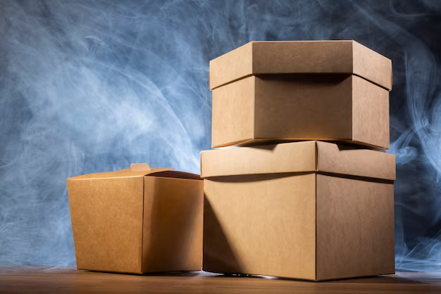 Assorted custom packaging boxes in various shapes, sizes, and designs, tailored for branding and shipping needs.