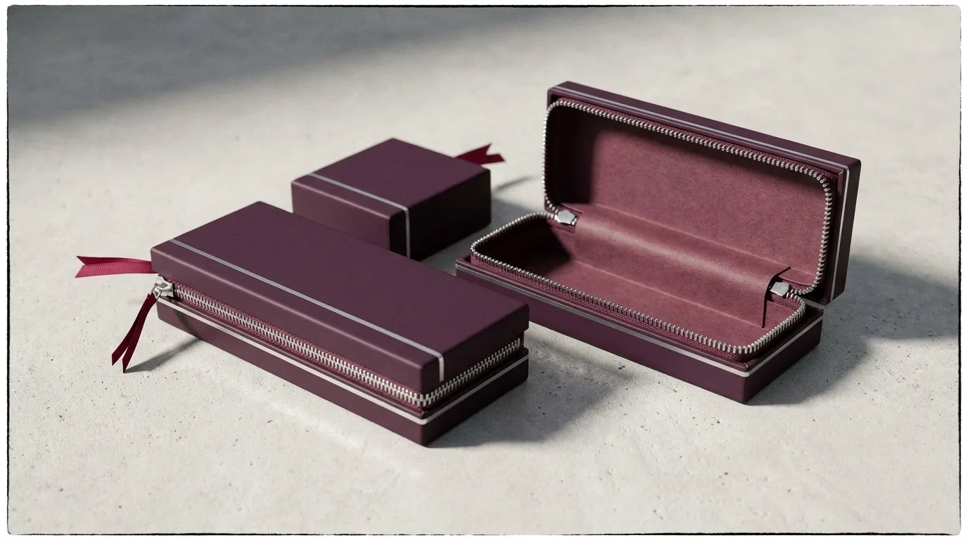 Custom CBD Pre-Roll Boxes, closed and open view in deep plum, bulk and wholesale with no minimum order