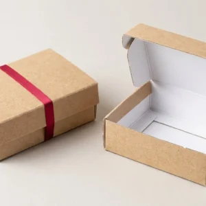 Custom Concentrate Packaging, closed and open view in natural kraft and white, bulk and wholesale with no minimum order