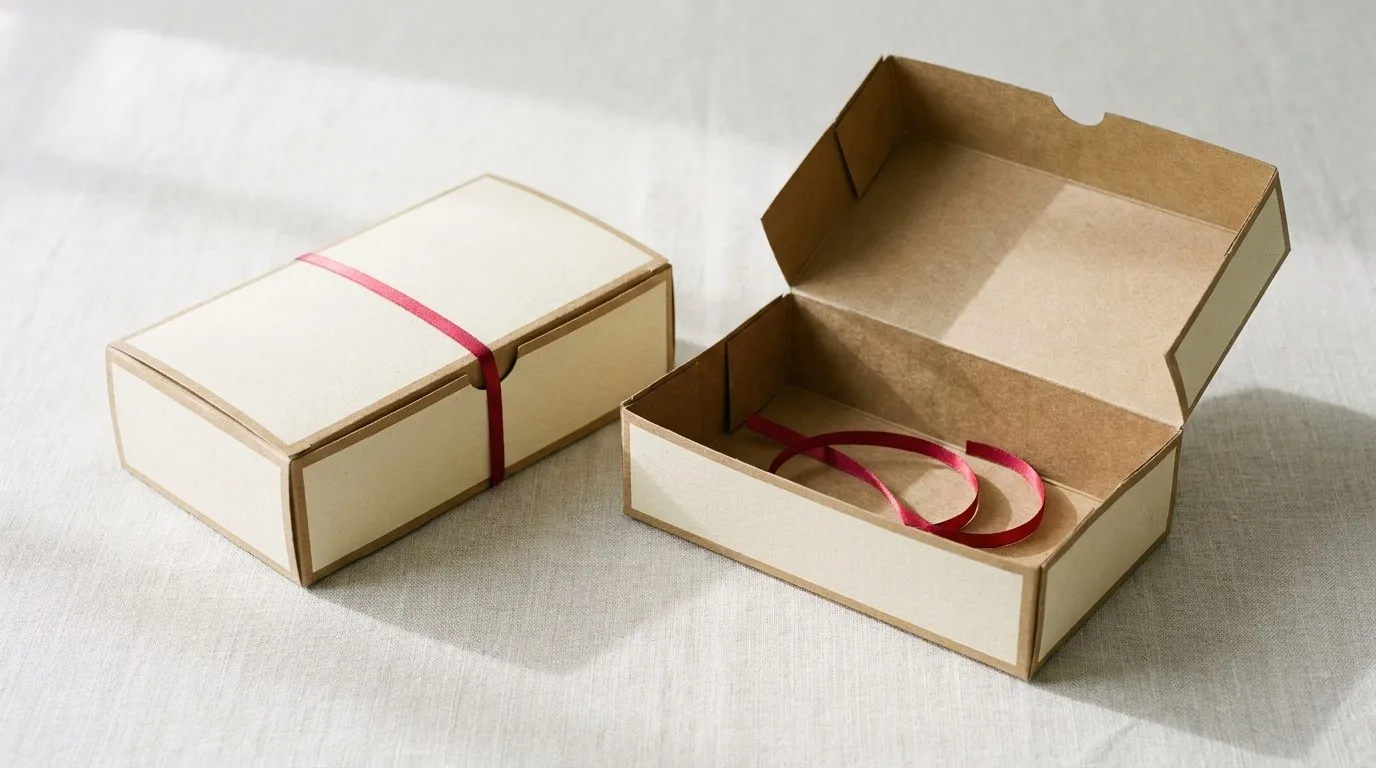 Custom Kraft Donut Boxes, closed and open view in butter cream, bulk and wholesale with no minimum order