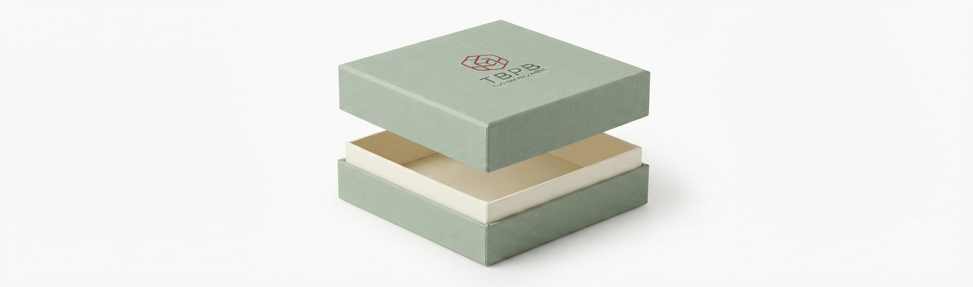 Custom two-piece rigid box with lift-off lid