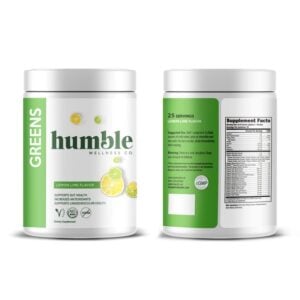 Custom vitamins and supplements packaging, printed containers shown as a matching two product range.