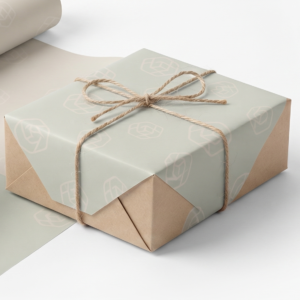 Custom printed wrapping paper with logo