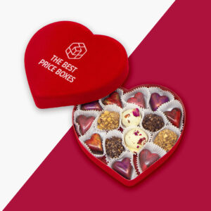customize chocolate heart valentine boxes