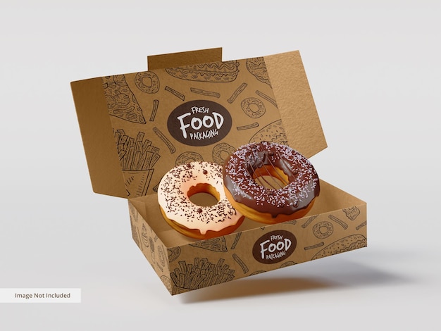 Custom donut boxes with personalized designs, perfect for bakeries and events.