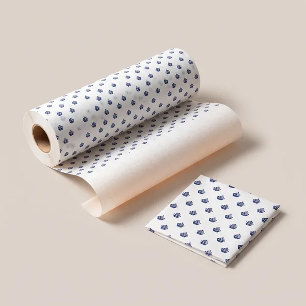 Custom printed butter paper roll greaseproof wrap