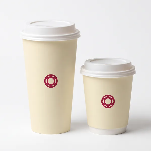 Custom printed paper coffee cups hot cups lids